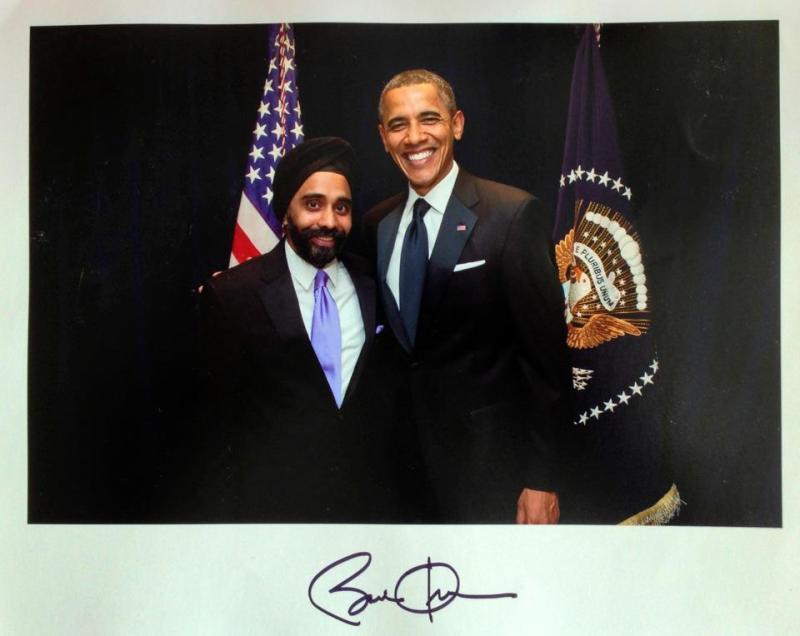 Amardeep Singh with President Barack Obama