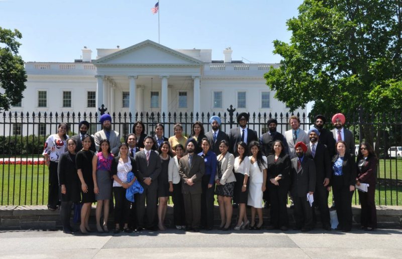 Sikhs at the White House this past June after a first-ever briefing for Sikhs at the White House on Sikh American concerns.