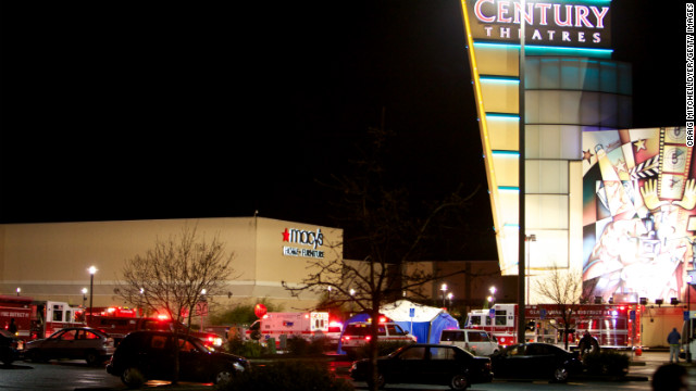Gunman opens fire in Oregon mall "Emergency vehicles gather outside the Clackamas Town Center mall after a gunman opened fire, killing two people on Tuesday, December 11, in Clackamas, Oregon. The shooter died on the scene from a self-inflicted gunshot, said Lt. James Rhodes of the Clackamas County Sheriff's Office." (source: CNN)