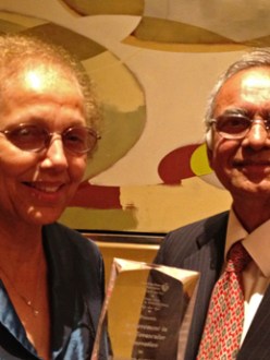 "Harvinder Sahota (right), a cardiologist from Seal Beach, Calif., has donated funds to establish a Center for Sikh Studies program at Claremont Lincoln University, which will be inaugurated in Claremont, Calif., Feb. 1. Sahota is best known for inventing the Sahota Perfusion Balloon. At the left is Asha Sahota. (Harvinder Sahota photo)" (source: India West)