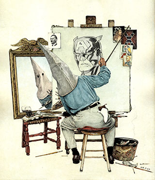 White hate self portrait (source: Mr. Fish/truthdig)