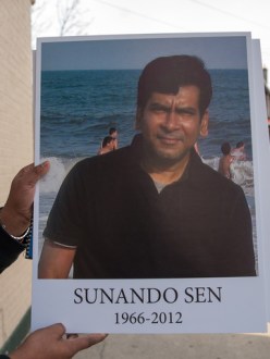 Sunando Sen was shoved to his death on a number 7 train platform in Queens on Thursday December 27th, 2012. He was Cremated on Monday December 31st, 2012. (Photo credit: DNAinfo/Theodore Parisienne)