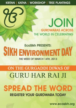 Sikh Environment Day poster (source: EcoSikh)