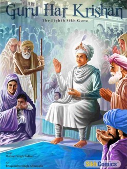 Cover of "Guru Har Krishan - Eighth Sikh Guru" (source: Sikh Comics)