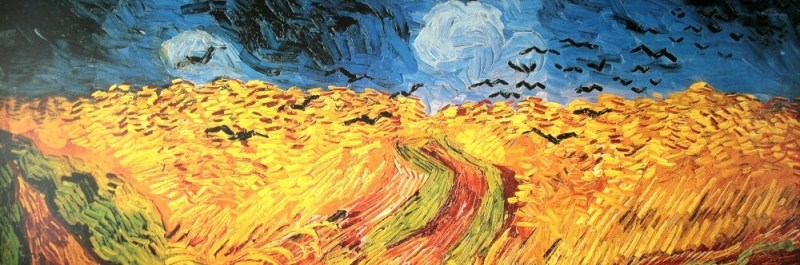 "Wheatfield with Crows" by Vincent Van Gogh, 1890. (source: Wikipedia)