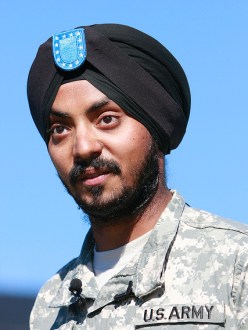 Simran Preet Singh Lamba graduates from U.S. Army Basic Training at Fort Jackson in Columbia, SC. He is the first Sikh enlisted soldier since the 1980s. (source: Sikh Coalition)