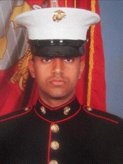 US Marine Cpl. Gurpreet Singh from Antelope, California, died in combat in Afghanistan in June, 2011. He was posthumously awarded with the Bronze Star with Combat "V" for valor last week.(Photo: News10/KXTV)