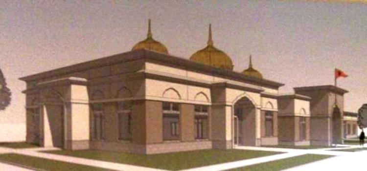 A rendering of the future Gurdwara in Fort Wayne, Indiana. (Photo credit: Lori Way)