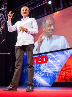 Pico Iyer at TED Global 2013. (Source: TED Blog)