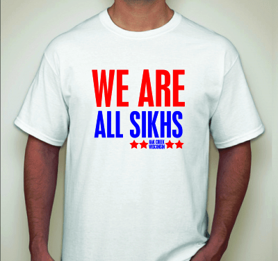 "We are all Sikhs" t-shirt. (Source: Rootsgear Clothing)