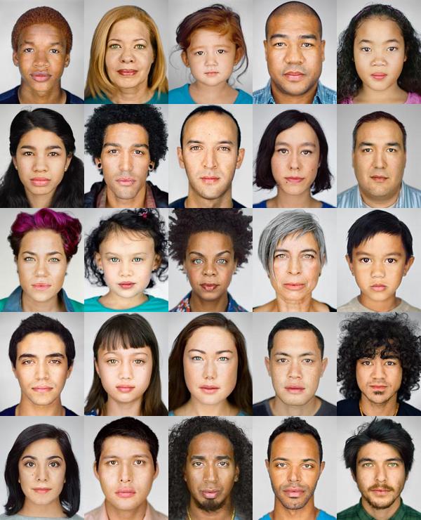 "Martin Schoeller’s unexpected portraits illustrate America’s 'melting pot' nature." (Source: National Geographic)