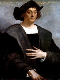 Depiction of Christopher Columbus.