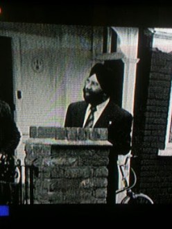 Pictured in this screen capture of "Equality Street," this Sikh gentleman has appeared in many films and television shows. (Source: Buzzfeed)